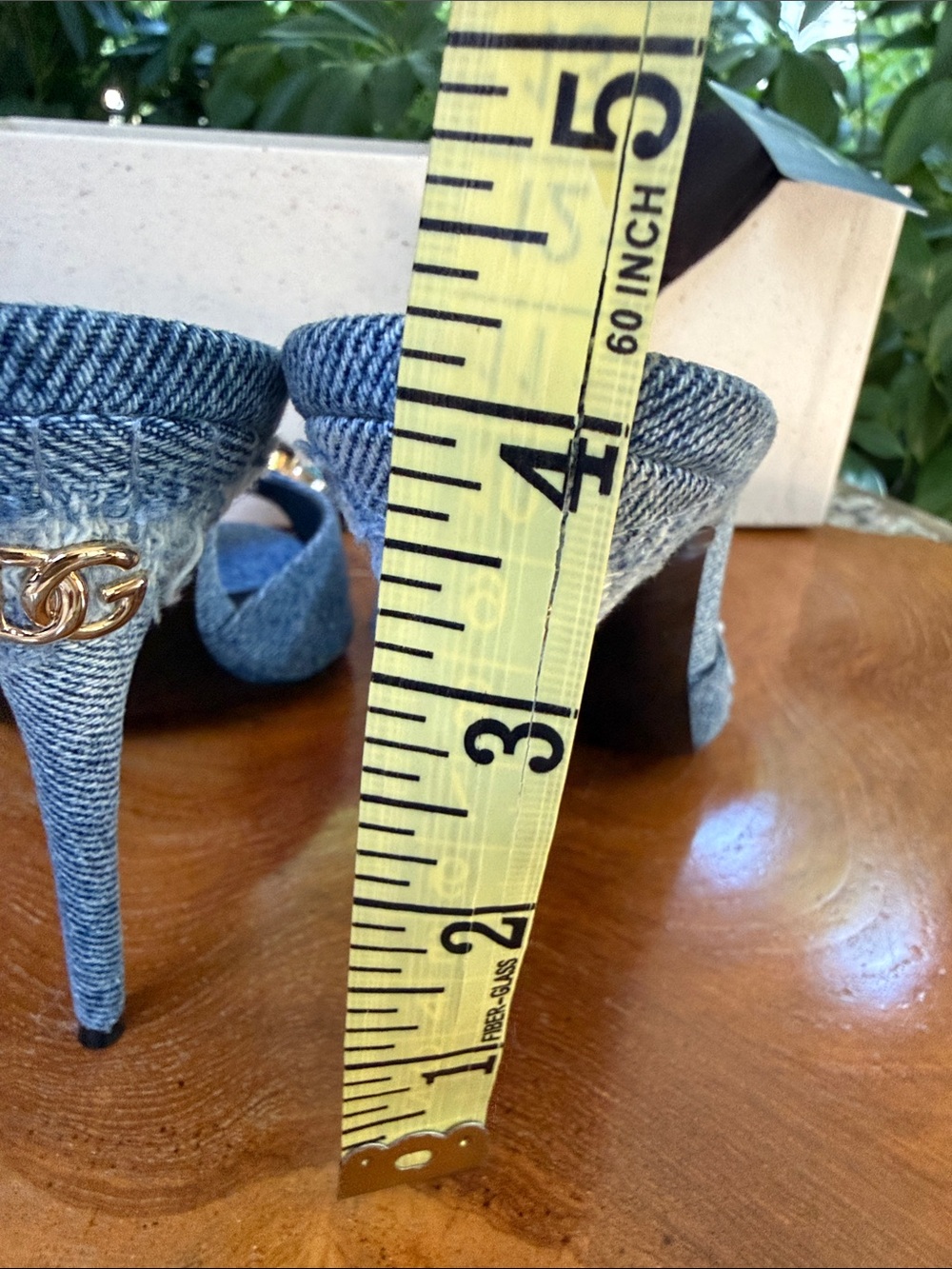 Dolce & Gabbana Denim Mules with Multicolored Gem Embellishments - Picture 11 of 13